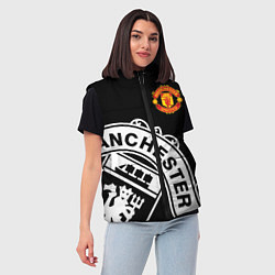 Женский жилет Man United: Black Collection, цвет: 3D-красный — фото 2