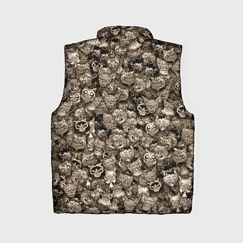 Женский жилет Зомби котики / 3D-Светло-серый – фото 2