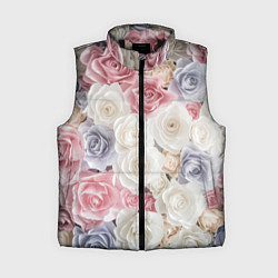 Женский жилет Букет из роз, цвет: 3D-черный