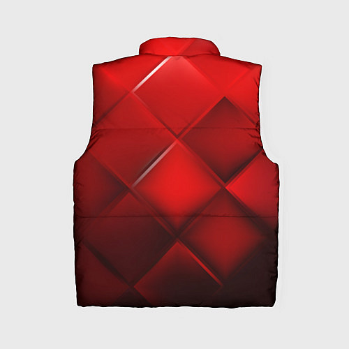 Женский жилет Red squares / 3D-Светло-серый – фото 2