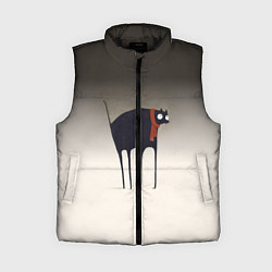 Женский жилет Первый снег, цвет: 3D-черный