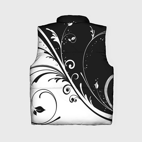 Женский жилет Цветочный узор / 3D-Черный – фото 2