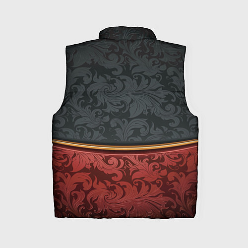 Женский жилет Узоры Black and Red / 3D-Красный – фото 2