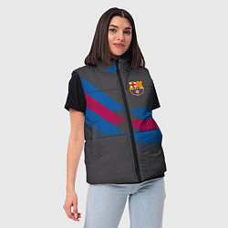 Женский жилет Barcelona FC: Dark style, цвет: 3D-красный — фото 2