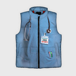 Женский жилет Костюм врача, цвет: 3D-красный