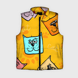 Женский жилет Котики, цвет: 3D-красный