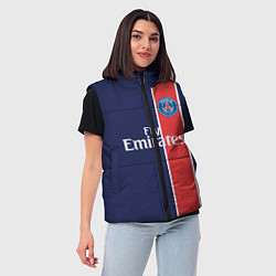 Женский жилет FC PSG: Original, цвет: 3D-черный — фото 2