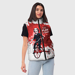 Женский жилет Play a game?, цвет: 3D-красный — фото 2