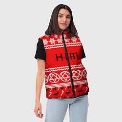 Женский жилет Праздничный HIM, цвет: 3D-светло-серый — фото 2