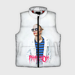 Женский жилет Pharaoh: White side, цвет: 3D-красный
