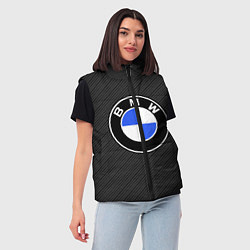 Женский жилет BMW CARBON БМВ КАРБОН, цвет: 3D-красный — фото 2