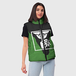 Женский жилет Rainbow Six Siege: Caveira, цвет: 3D-черный — фото 2