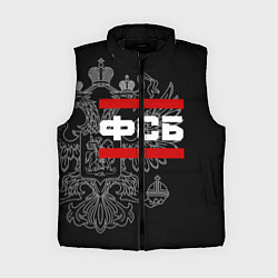 Женский жилет ФСБ: герб РФ, цвет: 3D-черный