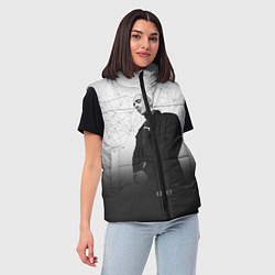 Женский жилет Хаски: Геометрия, цвет: 3D-светло-серый — фото 2