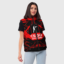 Женский жилет CS:GO - Арсений, цвет: 3D-черный — фото 2