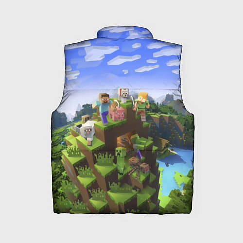 Женский жилет Майнкрафт: Кирилл / 3D-Черный – фото 2