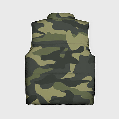 Женский жилет Самый лучший дед: милитари / 3D-Красный – фото 2