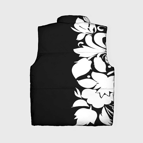 Женский жилет Russia: B&W Floral / 3D-Красный – фото 2