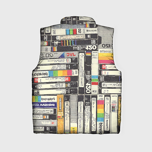 Женский жилет VHS-кассеты / 3D-Черный – фото 2