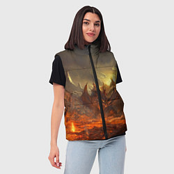 Женский жилет Linage II: Fire Dragon, цвет: 3D-черный — фото 2