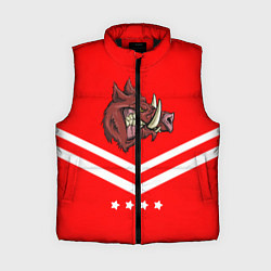 Женский жилет Спартанский кабан, цвет: 3D-черный