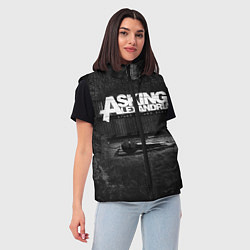 Женский жилет Asking Alexandria: Black Micro, цвет: 3D-черный — фото 2
