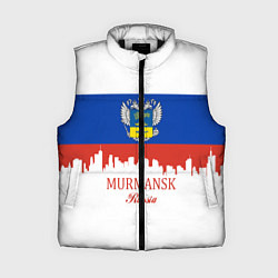 Женский жилет Murmansk: Russia, цвет: 3D-черный