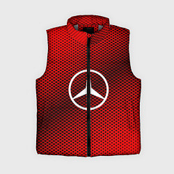 Женский жилет Mercedes: Red Carbon, цвет: 3D-светло-серый