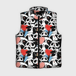Женский жилет Funny Pandas, цвет: 3D-черный