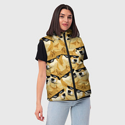 Женский жилет Doge: Deal with it, цвет: 3D-черный — фото 2