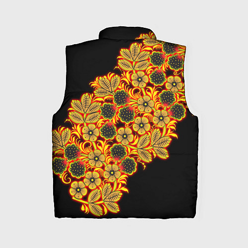 Женский жилет Славянская роспись / 3D-Черный – фото 2