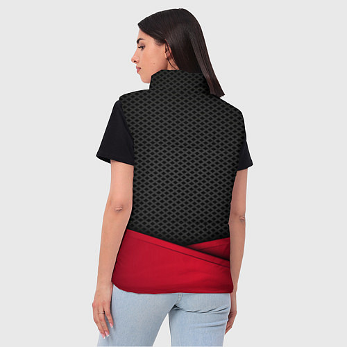 Женский жилет Yamaha: Grey Carbon / 3D-Красный – фото 4