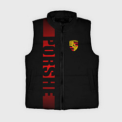 Женский жилет Porsche: Red Line, цвет: 3D-черный