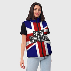 Женский жилет Sex Pistols UK, цвет: 3D-светло-серый — фото 2