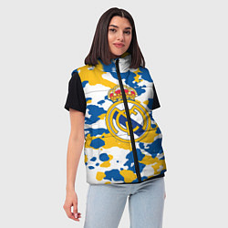 Женский жилет Real Madrid: Camo, цвет: 3D-черный — фото 2