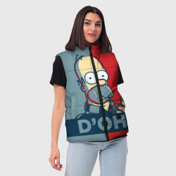 Женский жилет Homer Simpson DOH!, цвет: 3D-красный — фото 2