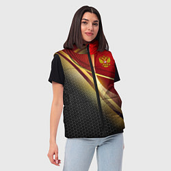 Женский жилет RUSSIA SPORT: Gold Collection, цвет: 3D-красный — фото 2