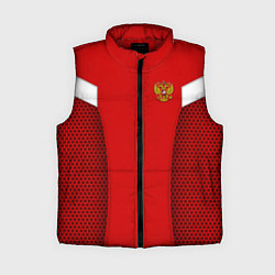 Женский жилет Russian Team: WC 2018, цвет: 3D-красный