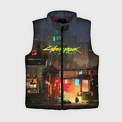 Женский жилет Cyberpunk 2077: Night City, цвет: 3D-красный