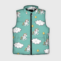 Женский жилет Love of Unicorns, цвет: 3D-черный