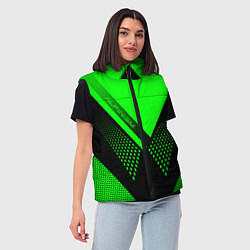 Женский жилет Alpinism: Acid Green, цвет: 3D-красный — фото 2