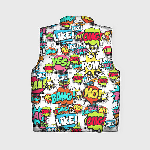 Женский жилет Pop art Fashion / 3D-Черный – фото 2