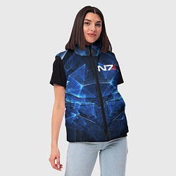 Женский жилет Mass Effect: Blue Armor N7, цвет: 3D-светло-серый — фото 2