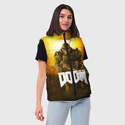 Женский жилет DOOM: Soldier, цвет: 3D-красный — фото 2