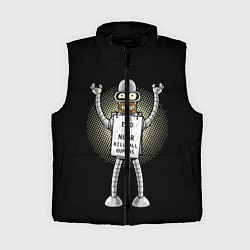 Женский жилет Kill All Humans, цвет: 3D-черный