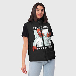 Женский жилет Zoidberg: Trust Me, цвет: 3D-черный — фото 2