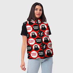 Женский жилет Kumamon Pattern, цвет: 3D-красный — фото 2