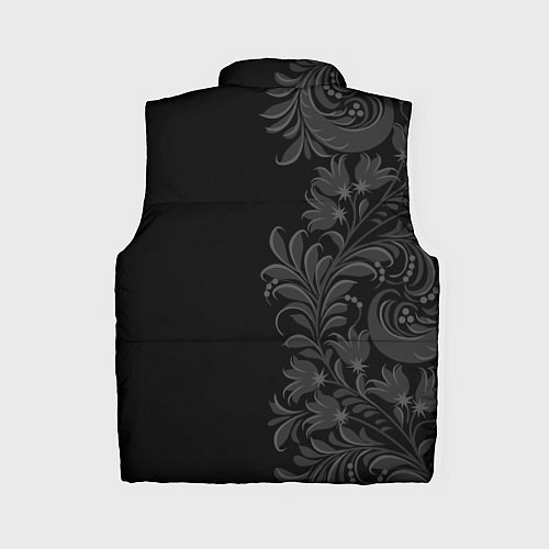 Женский жилет Герб России и орнамент / 3D-Черный – фото 2