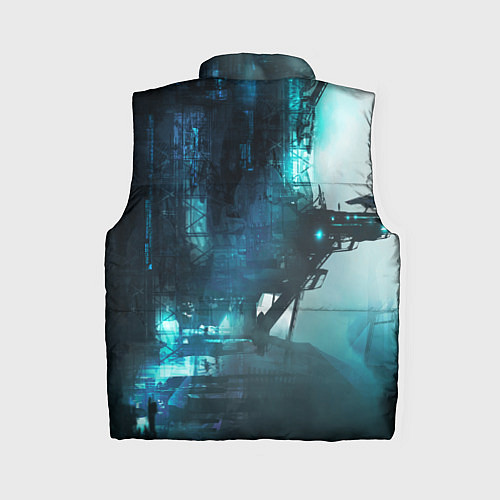 Женский жилет Cyberpunk 2077: Techno / 3D-Черный – фото 2
