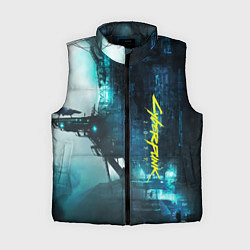 Женский жилет Cyberpunk 2077: Techno, цвет: 3D-черный